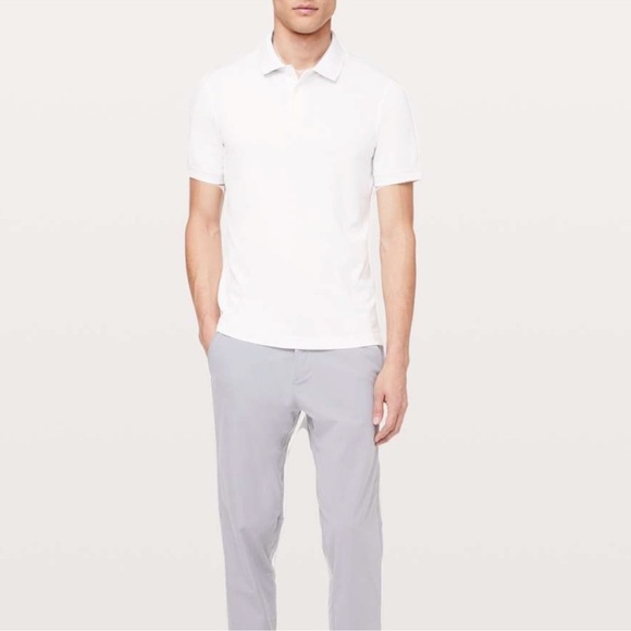 Lululemon Tech Pique Polo White First Release Size XL - Picture 1 of 8